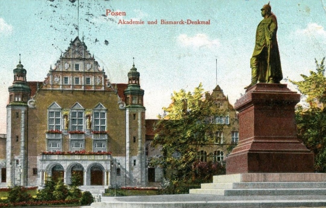 Dawny pomnik Bismarcka w Poznaniu.