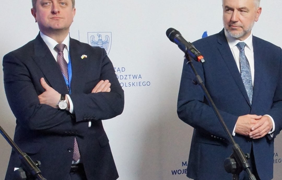 Ambasador Ukrainy w Polsce Wasyl Zwarycz gościł w Poznaniu na zaproszenie marszałka Marka Woźniaka
